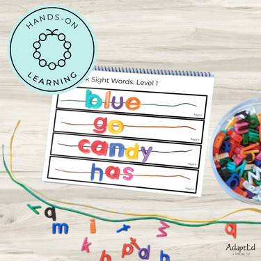 Edmark Level 1 Sight Words Word Work Letter Beads